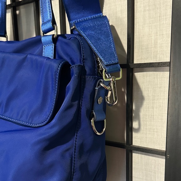 MZ Wallace New York Royal Blue Nylon Large Bag Zipper Shoulder/Handbag - Picture 2 of 13